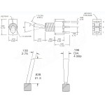 RC Transmitter Switch For Walkera FUTABA FlySky WFLY JR (Pendek, pilih 3 atau 2 gear)